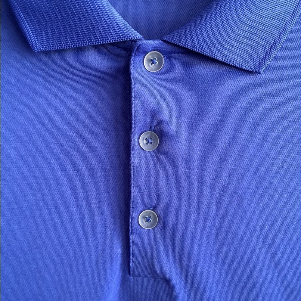 Nike Men Dri-FIT Micro Golf Polo Tee Blue L - Picture 5 of 13